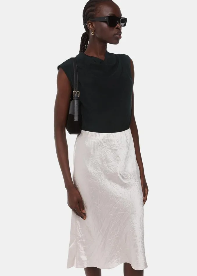 Whistles Tops Black Textured Sleeveless Tank 8211 Women