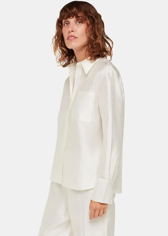 Whistles Tops Ivory Hai Floris Shirt 8211 Women