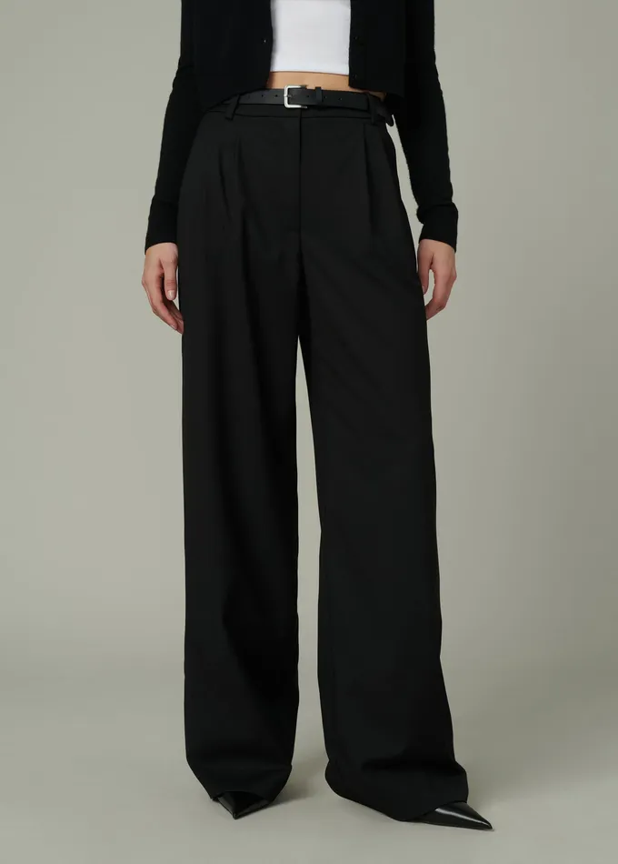 Wide Leg Joe8217s Jeans Women THE BRODY TROUSER Black