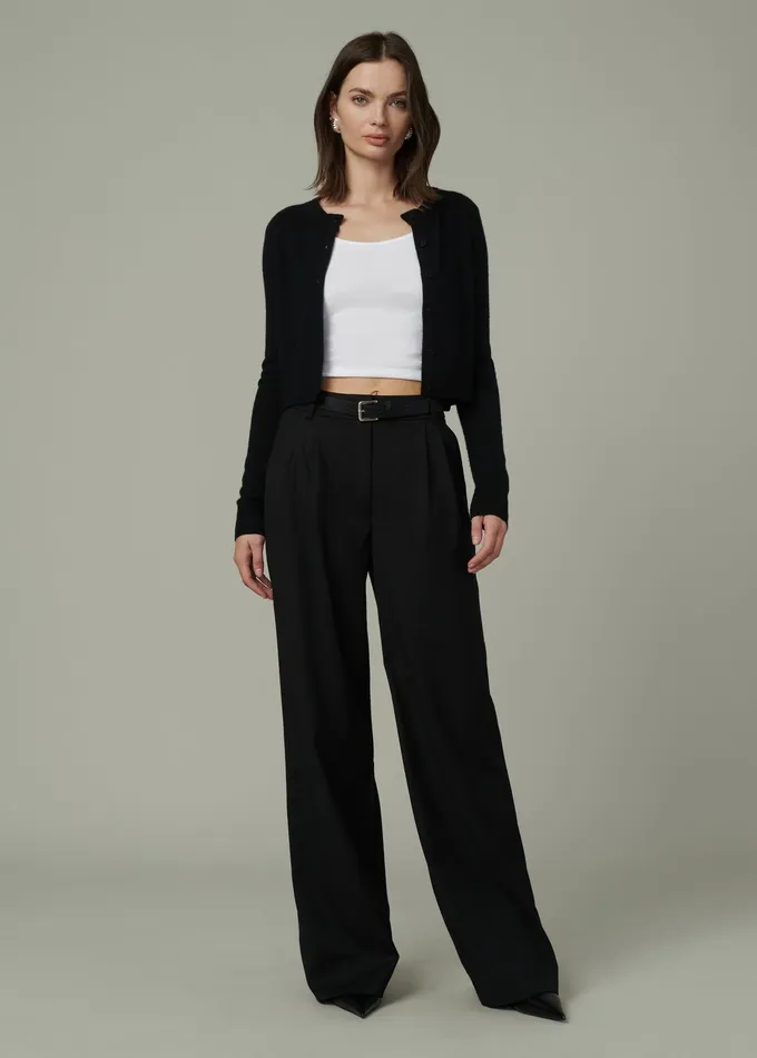 Wide Leg Joe8217s Jeans Women THE BRODY TROUSER Black