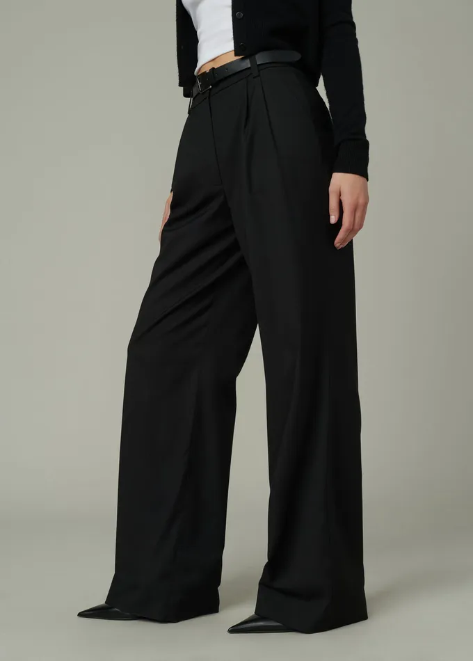 Wide Leg Joe8217s Jeans Women THE BRODY TROUSER Black