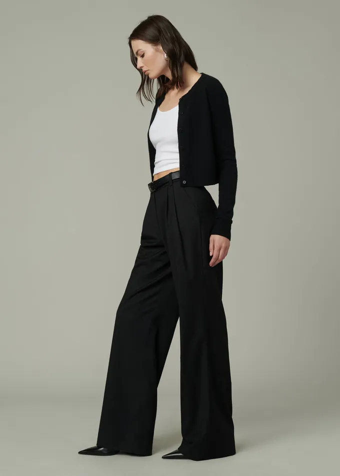 Wide Leg Joe8217s Jeans Women THE BRODY TROUSER Black