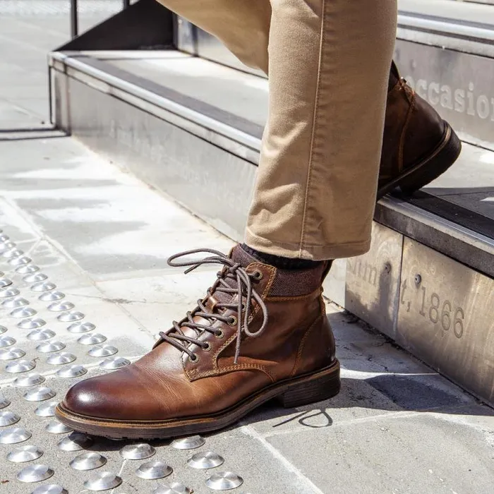 Windsor Smith Boots Men BEAU DARK BROWN LEATHER BOOTS