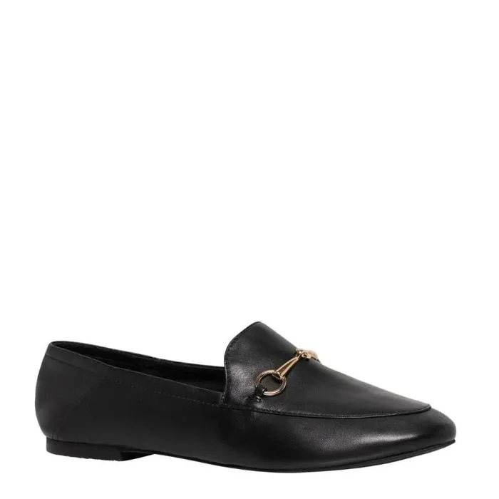 Windsor Smith Loafers Women DANI BLACK LEATHER LOAFERS