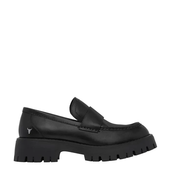 Windsor Smith Loafers Women TRICKS BLACK LEATHER LOAFERS Windsor Smith Loafers Women TRICKS BLACK LEATHER LOAFERS