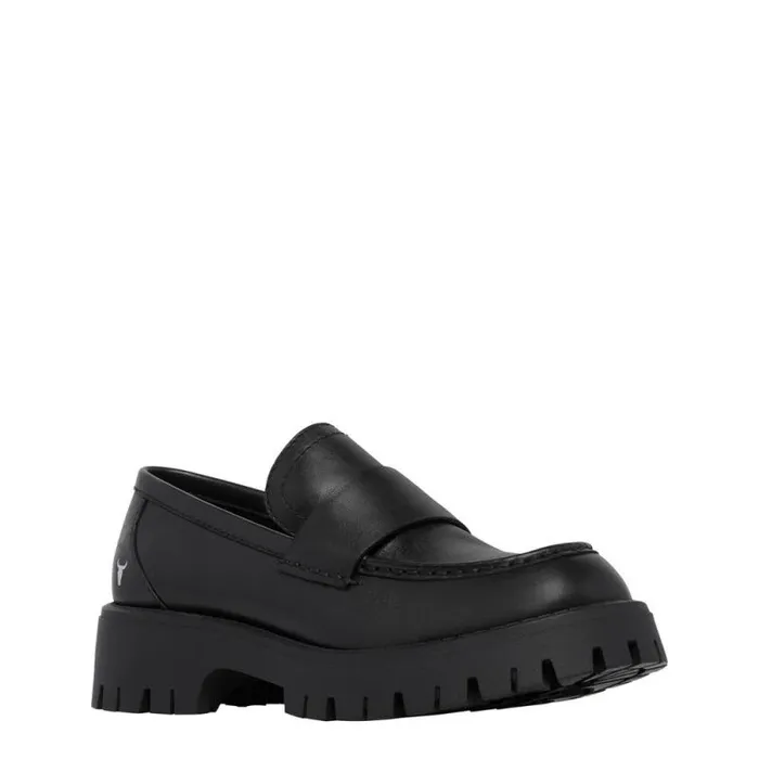 Windsor Smith Loafers Women TRICKS BLACK LEATHER LOAFERS Windsor Smith Loafers Women TRICKS BLACK LEATHER LOAFERS