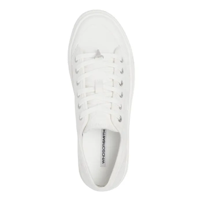 Windsor Smith Platform Sneakers Women DEALBREAKER WHITE CANVAS SNEAKERS Windsor Smith Platform Sneakers Women DEALBREAKER WHITE CANVAS SNEAKERS