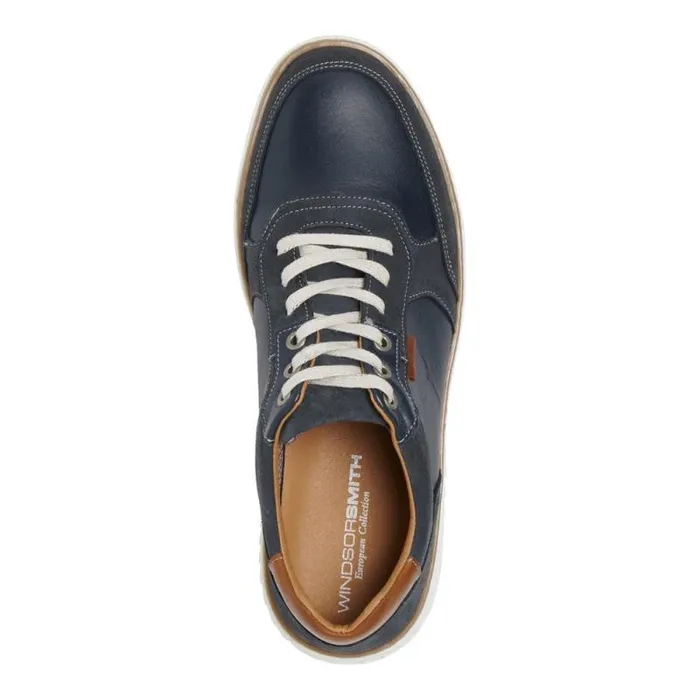 Windsor Smith Shoes Men WILL BLUE LEATHER SHOES Windsor Smith Shoes Men WILL BLUE LEATHER SHOES