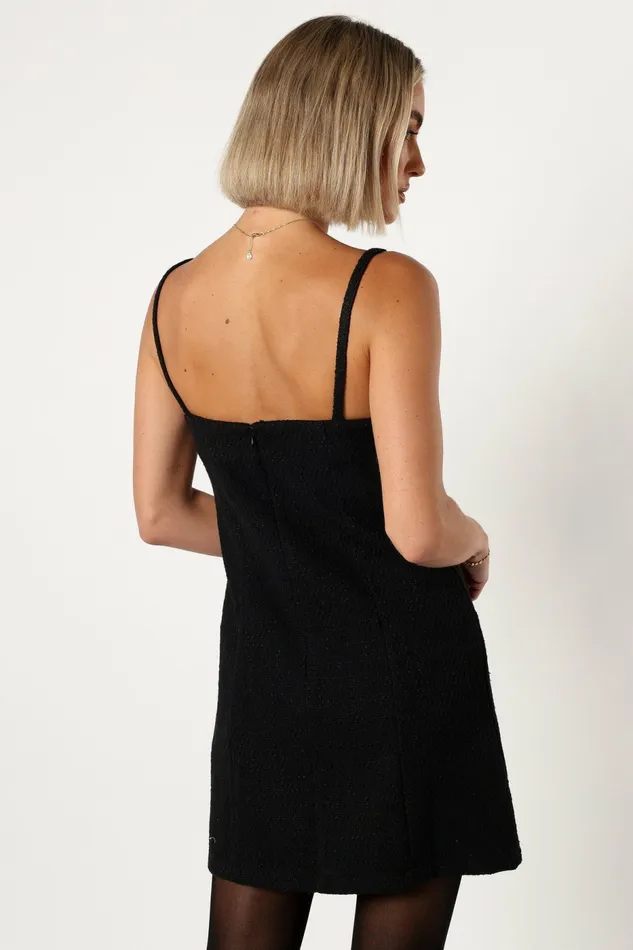 Winter Dresses Women Adley Mini Dress Black Petal and Pup