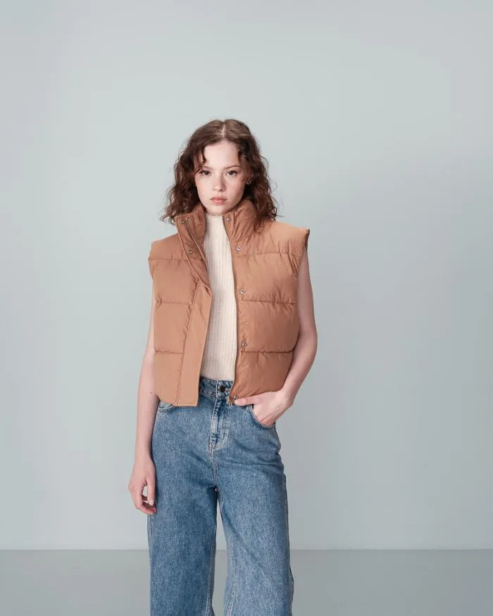WINTER JACKET CAMEL NYLON Shop Grace and Mila Puffer Jackets