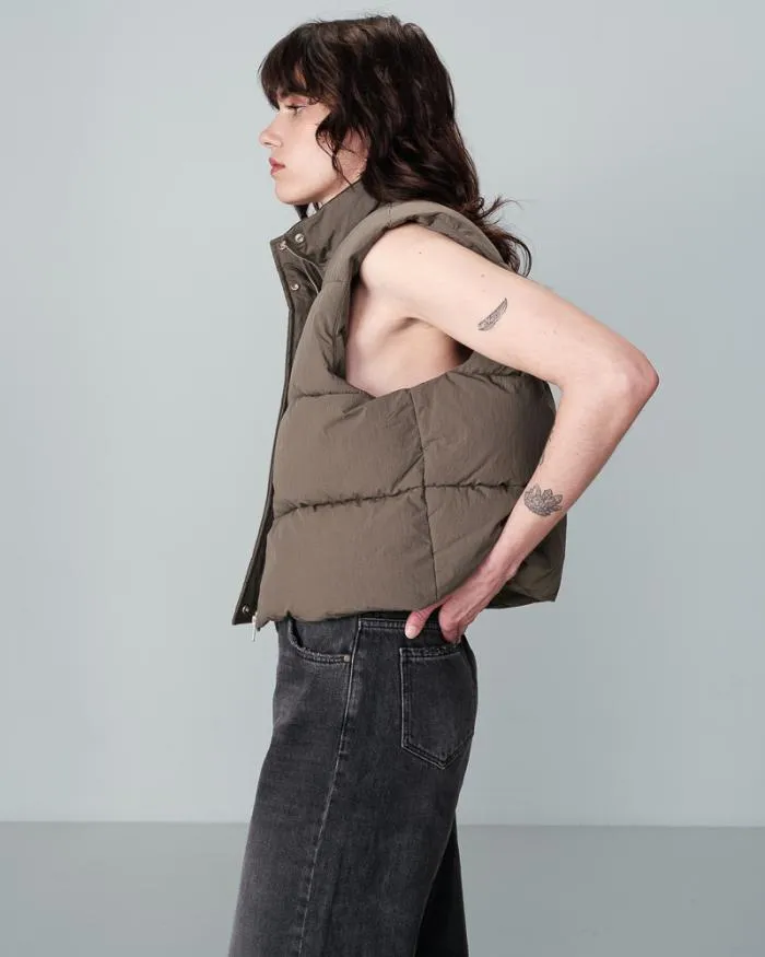 WINTER JACKET KAKI NYLON Shop Grace and Mila Puffer Jackets