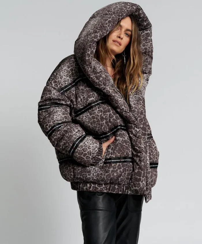 Women ADDICTED ANIMAL PUFFA JACKET One Teaspoon Puffa Jackets