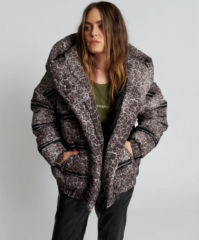 Women ADDICTED ANIMAL PUFFA JACKET One Teaspoon Puffa Jackets