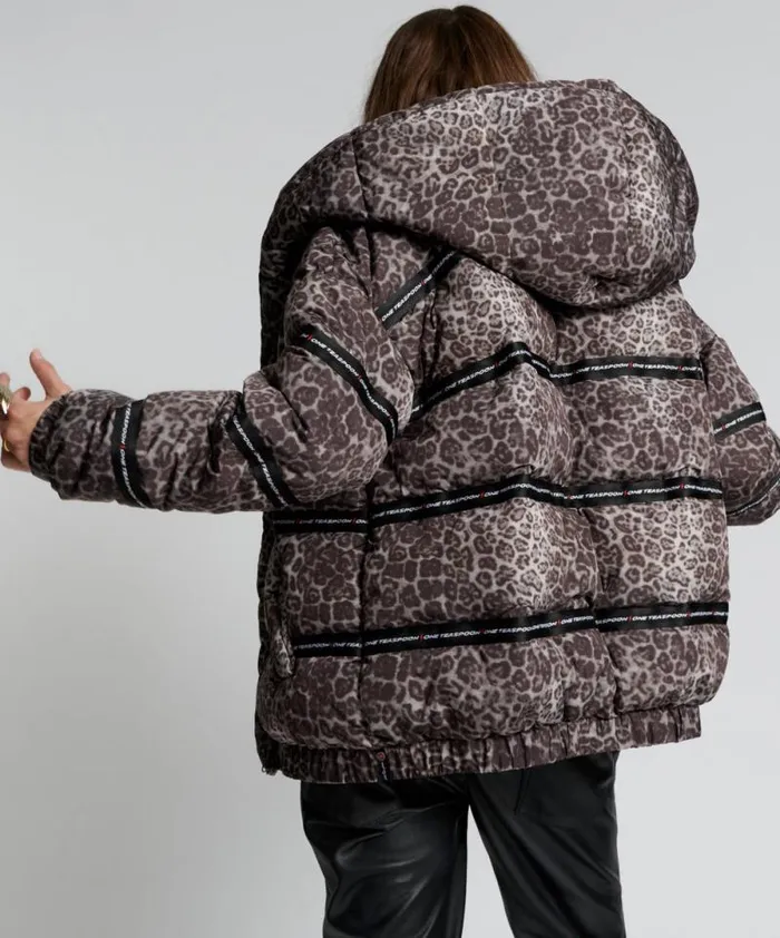 Women ADDICTED ANIMAL PUFFA JACKET One Teaspoon Puffa Jackets