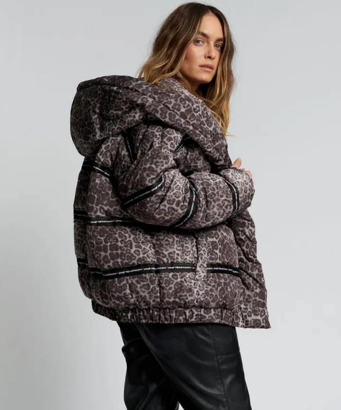 Women ADDICTED ANIMAL PUFFA JACKET One Teaspoon Puffa Jackets