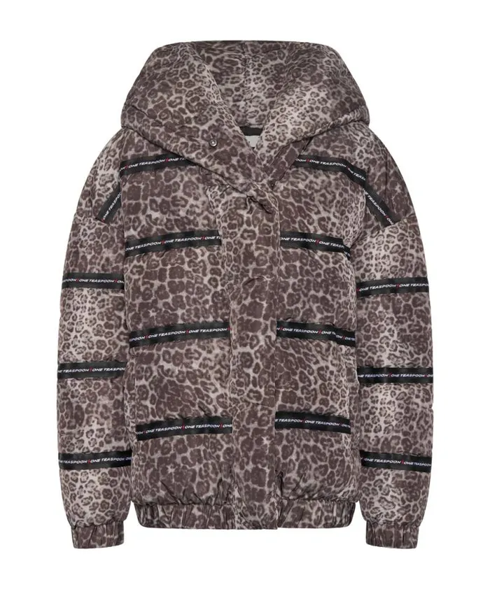 Women ADDICTED ANIMAL PUFFA JACKET One Teaspoon Puffa Jackets