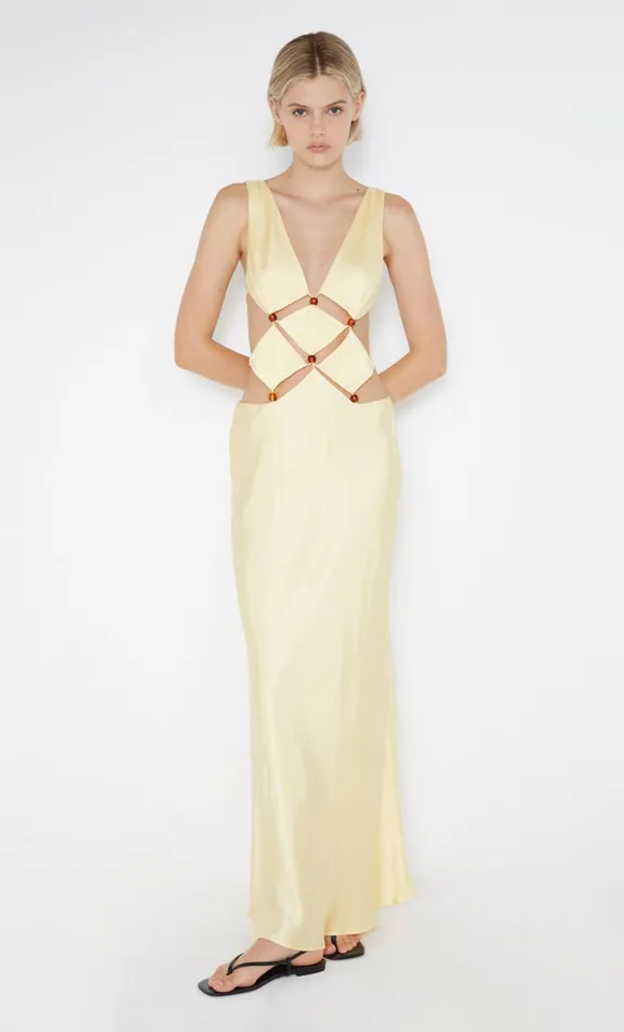 Women AGATHE DIAMOND DRESS 8211 BUTTER YELLOW Bec Bridge Prom Dresses