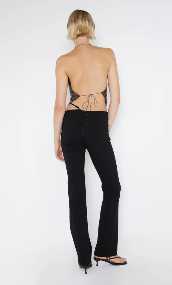 Women ALIZE ASYM HALTER TOP 8211 ESPRESSO Bec Bridge Sleeveless