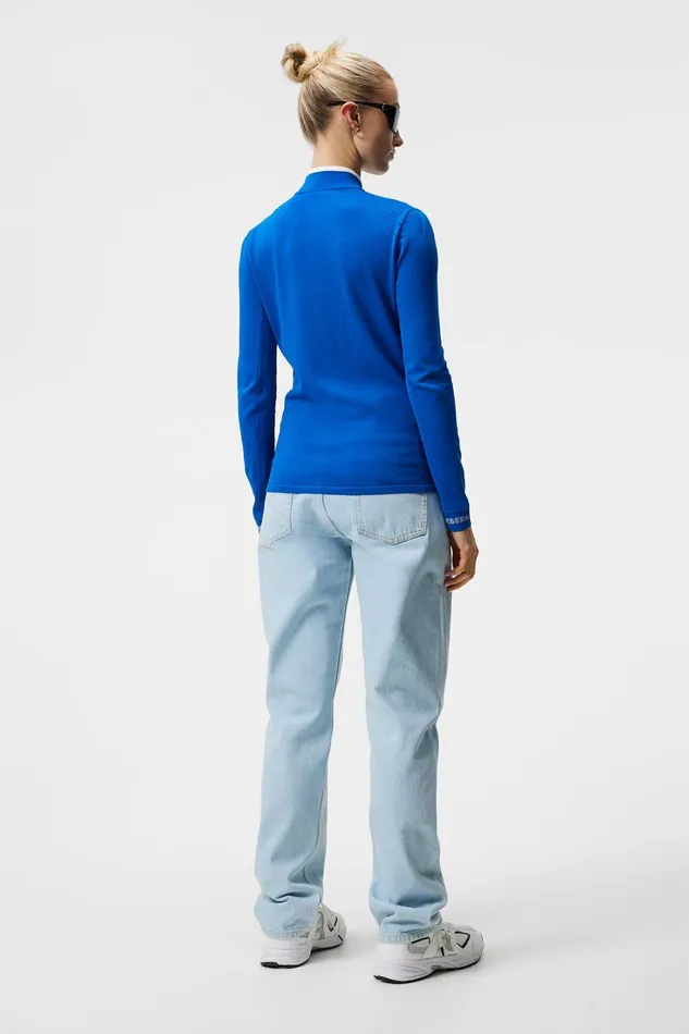Women Almaida Knitted Sweater Lapis Blue JLindeberg Knitwear Women Almaida Knitted Sweater Lapis Blue JLindeberg Knitwear