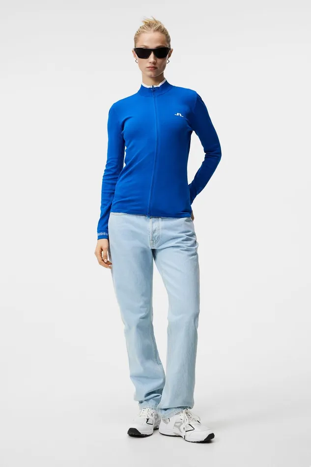 Women Almaida Knitted Sweater Lapis Blue JLindeberg Knitwear Women Almaida Knitted Sweater Lapis Blue JLindeberg Knitwear