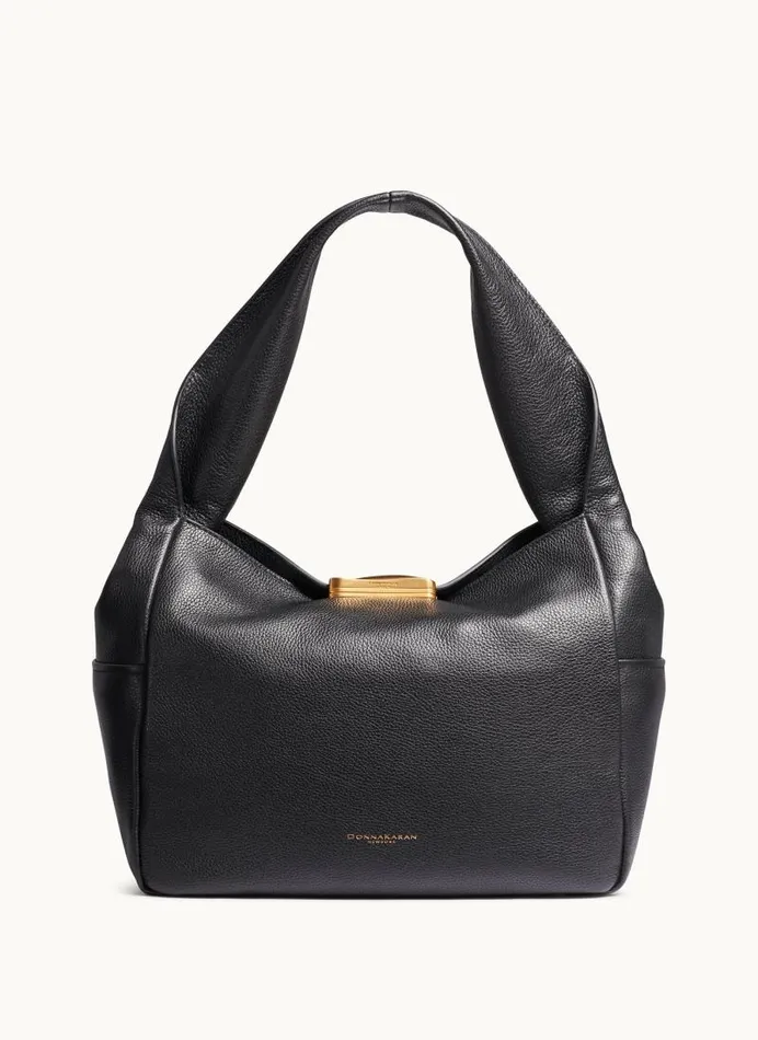 Women AMAGANSETT SHOULDER BAG Black Donna Karan New York Shoulder And Hobo Bags Women AMAGANSETT SHOULDER BAG Black Donna Karan New York Shoulder And Hobo Bags