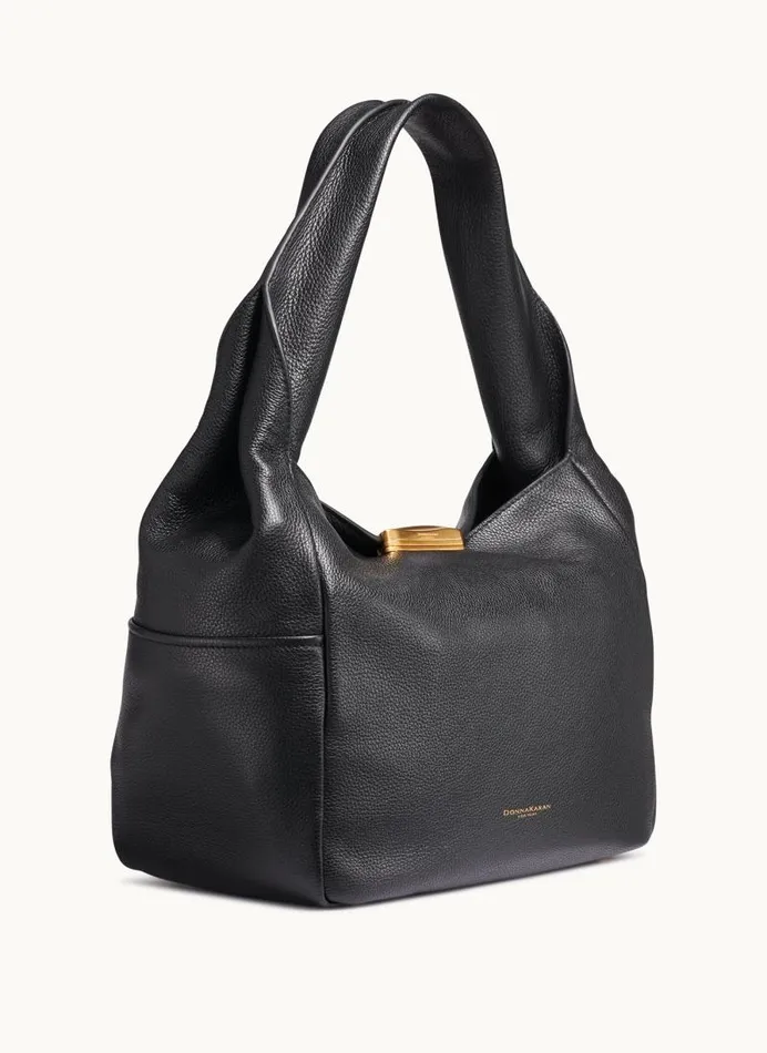 Women AMAGANSETT SHOULDER BAG Black Donna Karan New York Shoulder And Hobo Bags Women AMAGANSETT SHOULDER BAG Black Donna Karan New York Shoulder And Hobo Bags