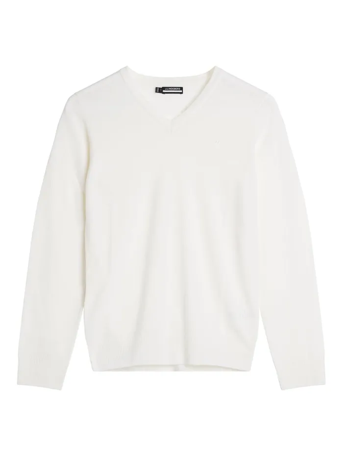 Women Amaya Knitted Sweater White JLindeberg Knitwear