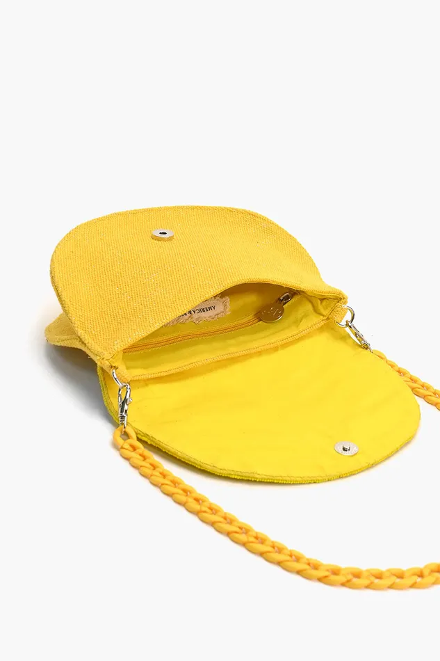 Women America and Beyond Couture Crescent Lemon Shoulder Bag Shoulder Bags
