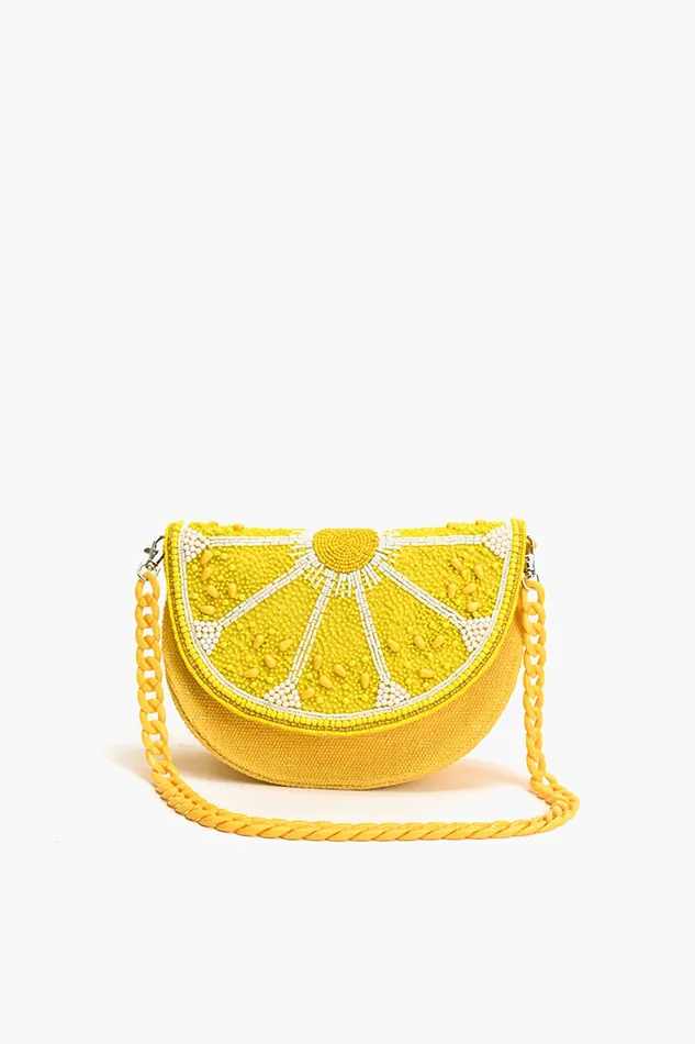 Women America and Beyond Couture Crescent Lemon Shoulder Bag Shoulder Bags