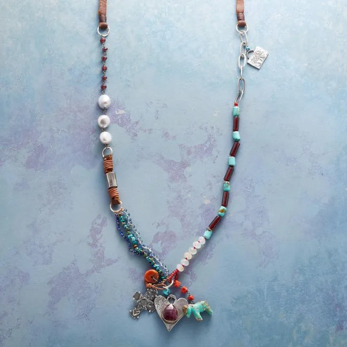 Women American Heart Necklace Sundance Catalog Necklaces