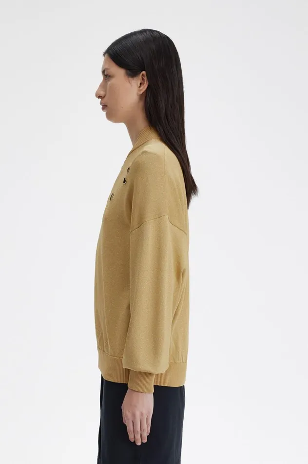 Women Amy Winehouse FoundationMetallic Knitted Bomber Jacket 1964 Gold Fred Perry Coats and Jackets Women Amy Winehouse FoundationMetallic Knitted Bomber Jacket 1964 Gold Fred Perry Coats and Jackets