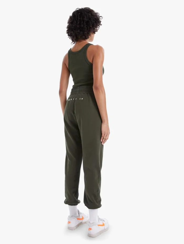 Women Ankle Mother Denim The Knock Out Ankle Dark Green