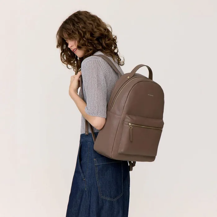 Women Anouk Large Backpack Coffee Brown Fiorelli Backpacks