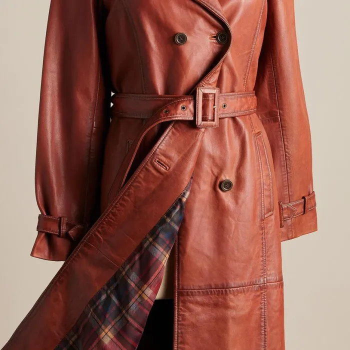 Women Araminta Leather Trench Coat Rust Sundance Catalog Jackets and Coats Women Araminta Leather Trench Coat Rust Sundance Catalog Jackets and Coats