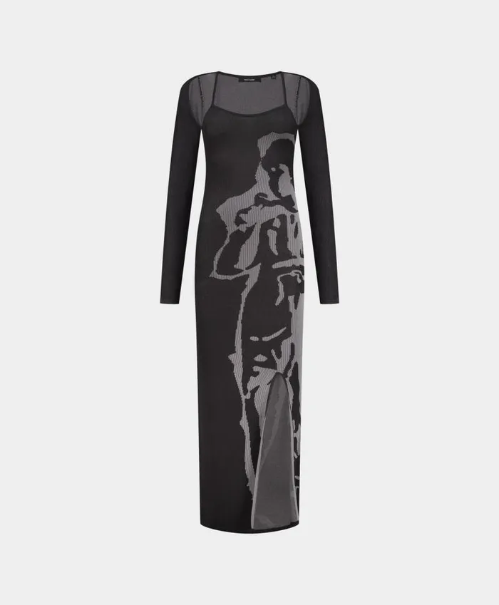 Women Ash Dark Grey Rimona Dress Daily Paper Dresses