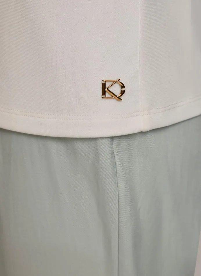 Women ASYMMETRICAL DRAPE SHOULDER TOP Blue Frost Donna Karan New York Sweaters And Tops Women ASYMMETRICAL DRAPE SHOULDER TOP Blue Frost Donna Karan New York Sweaters And Tops