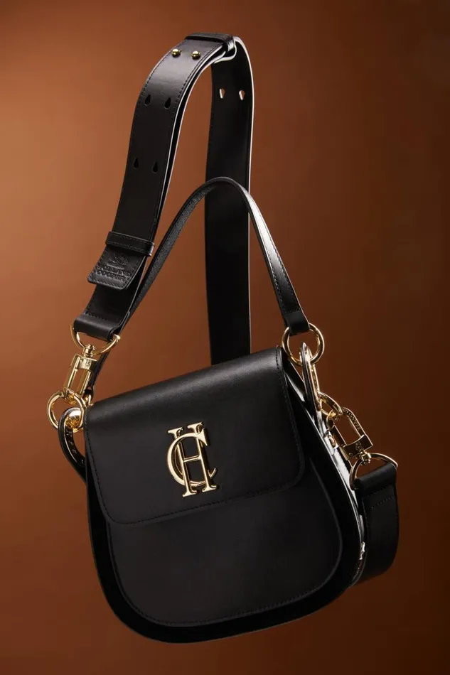 Women Bags Holland Cooper Chelsea Saddle Bag Soft Black