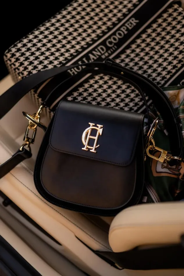 Women Bags Holland Cooper Chelsea Saddle Bag Soft Black Women Bags Holland Cooper Chelsea Saddle Bag Soft Black