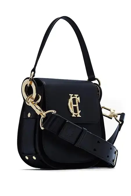 Women Bags Holland Cooper Chelsea Saddle Bag Soft Black Women Bags Holland Cooper Chelsea Saddle Bag Soft Black