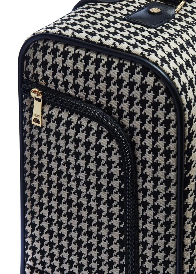 Women Bags Holland Cooper Knightsbridge Small Suitcase Ecru Houndstooth Women Bags Holland Cooper Knightsbridge Small Suitcase Ecru Houndstooth
