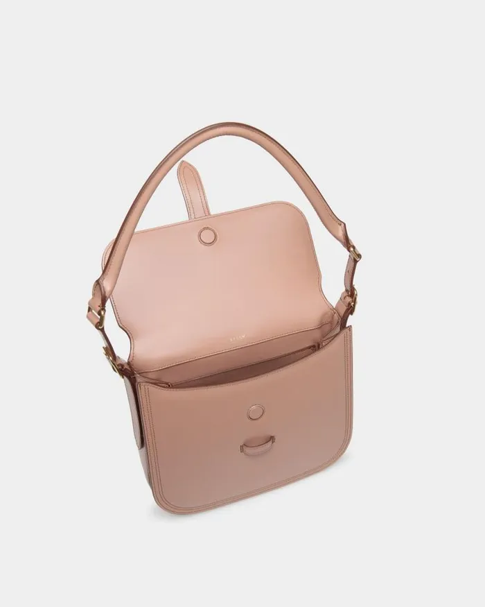 Women Bally Crossbody Bags Beckett Crossbody Bag In Praline Beige Brushed Leather Beige Women Bally Crossbody Bags Beckett Crossbody Bag In Praline Beige Brushed Leather Beige