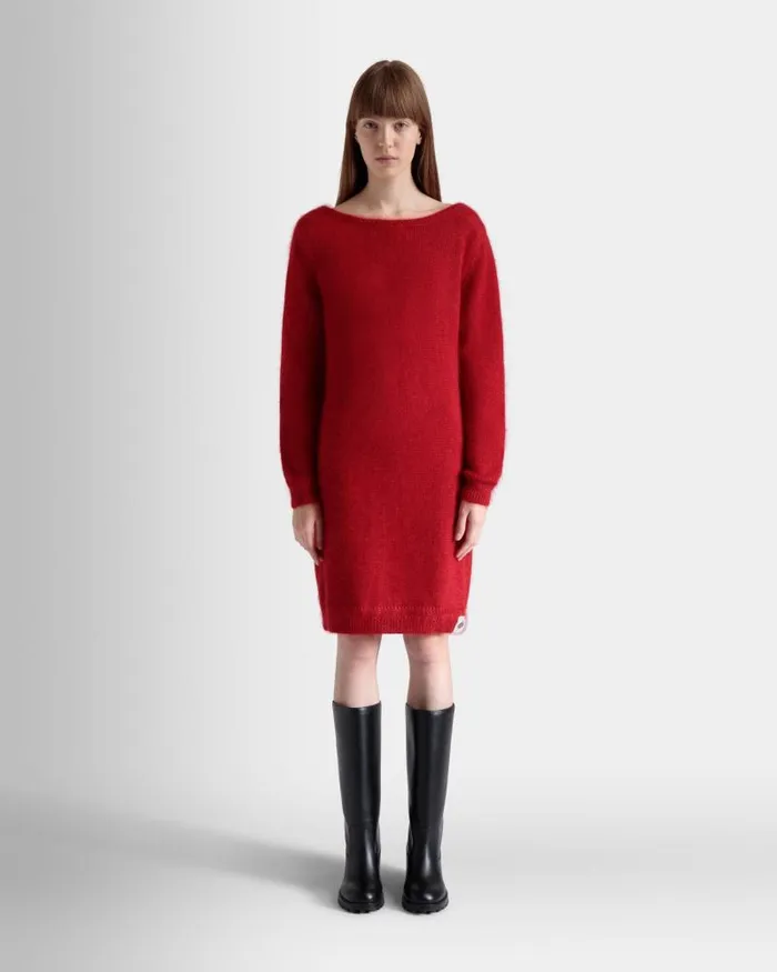 Women Bally Dresses and Skirts Mini Dress In Candy Red Mohair And Silk Red Women Bally Dresses and Skirts Mini Dress In Candy Red Mohair And Silk Red