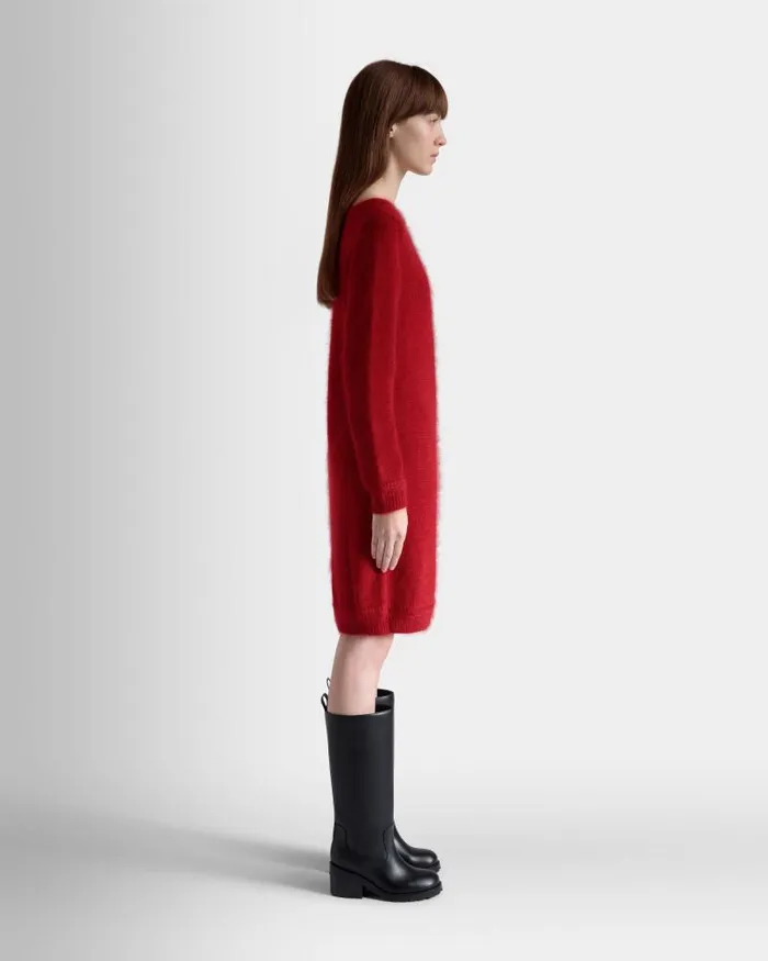Women Bally Dresses and Skirts Mini Dress In Candy Red Mohair And Silk Red Women Bally Dresses and Skirts Mini Dress In Candy Red Mohair And Silk Red