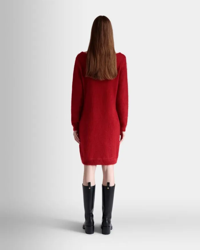 Women Bally Dresses and Skirts Mini Dress In Candy Red Mohair And Silk Red Women Bally Dresses and Skirts Mini Dress In Candy Red Mohair And Silk Red