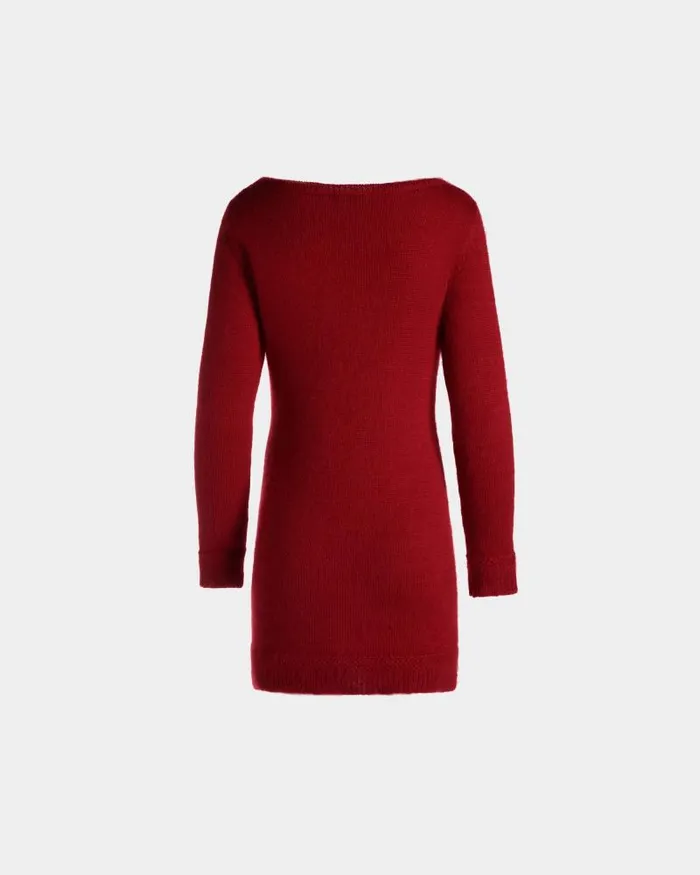 Women Bally Dresses and Skirts Mini Dress In Candy Red Mohair And Silk Red Women Bally Dresses and Skirts Mini Dress In Candy Red Mohair And Silk Red