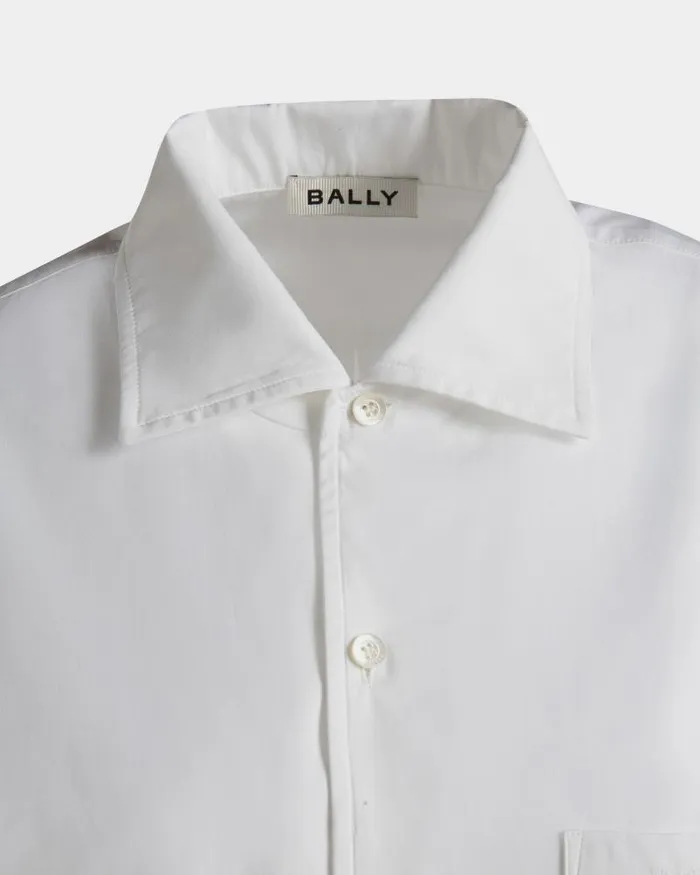 Women Bally Shirts and TShirts Long Sleeve Shirt In White Cotton White