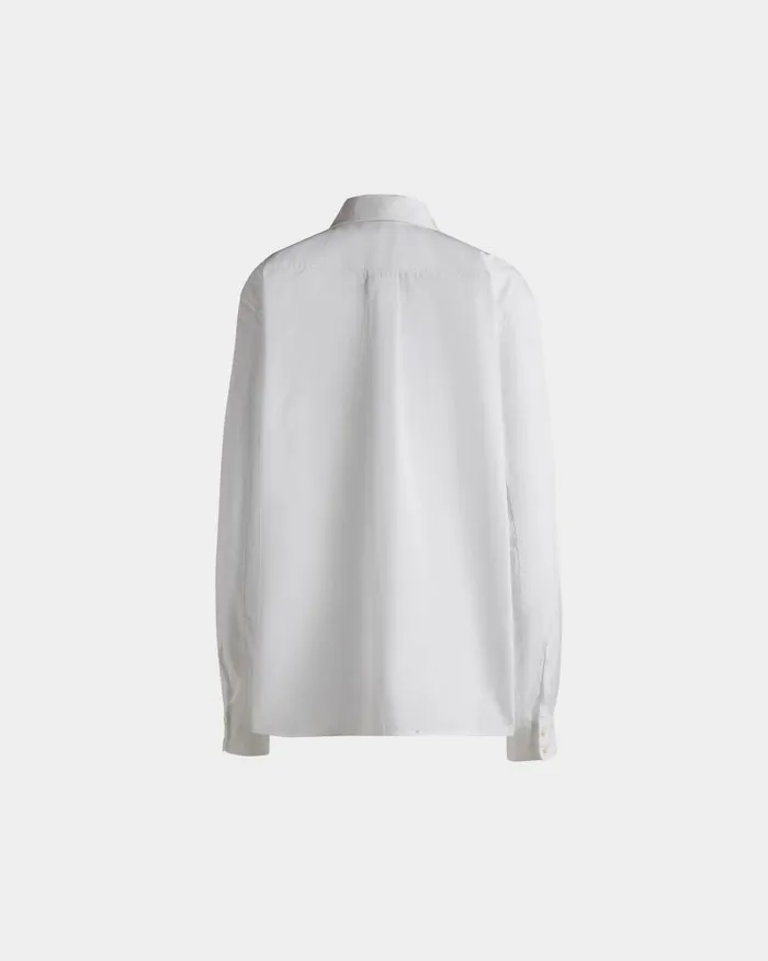 Women Bally Shirts and TShirts Long Sleeve Shirt In White Cotton White
