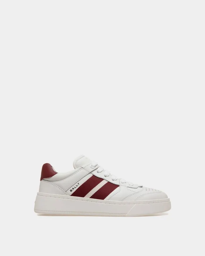 Women Bally Sneakers Raise Sneaker In White Leather White