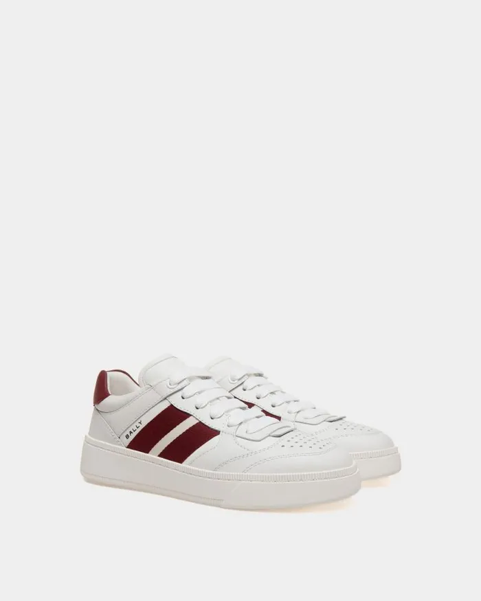 Women Bally Sneakers Raise Sneaker In White Leather White