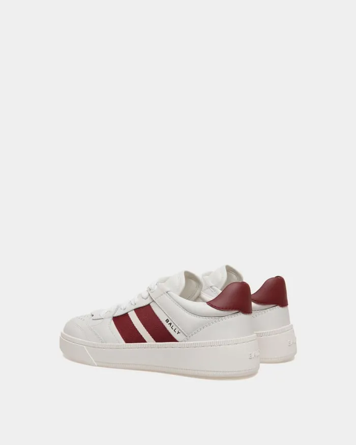 Women Bally Sneakers Raise Sneaker In White Leather White